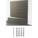 Symple Stuff 48" H X 48" W Standard Duty Slatwall Case W/Install Strips Plastic in Gray | 48 H x 48 W x 2 D in | Wayfair