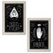 Gango Home Decor Eclectic All Hallow s Eve I & II by Sara Zieve Miller (Ready to Hang); Two 12x18in Distressed Framed Prints