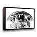 Williston Forge Modern Astronaut No. 2 Modern Astronaut No. 2 - Print Canvas in Black | 10 H x 8 W x 2 D in | Wayfair