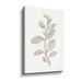 Winston Porter Gray Sage Leaves II On Gray Sage Leaves II On - Print on Canvas in White | 36 H x 24 W x 2 D in | Wayfair