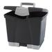 Storex Portable File Box with Drawer Letter 14 x 11.25 x 14.5 Black