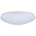 19 inch; Flush Mounted LED Fixture; CCT Selectable; Round; White Acrylic