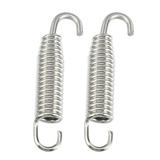 2 Pcs Universal Exhaust Pipe Spring for Motorcycles 58mm 2.28 Stainless Steel Exhaust Pipe Spring Hook