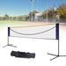 Badminton Stand Portable Volleyball Tennis Badminton Net Set with Adjustable Pole