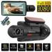 Mulanimo Car Dual-Lens Dvr Driving Recorder Dash Cam Video Recorder Night Vision G Sensor 1080P Front Built-In Camera Car Electronics