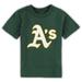 Toddler Green Oakland Athletics Team Crew Primary Logo T-Shirt