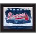 Atlanta Braves Framed 10.5" x 13" Sublimated Horizontal Team Logo Plaque