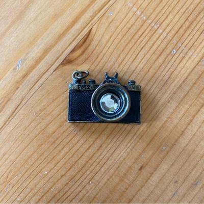 Anthropologie Jewelry | Anthropologie Vintage Camera Charm | Color: Black/Brown | Size: Os