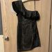 J. Crew Dresses | Jcrew Black And Tan Patterned One-Shoulder Dress 0. Great Condition - Like New | Color: Black | Size: 0