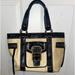 Coach Bags | Coach Legacy Natural Straw And Leather Satchel. | Color: Black/Cream | Size: Os