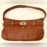Burberry Bags | Burberry Vintage Saddle Leather Purse | Color: Brown/Tan | Size: 15 X 7.5 X 2