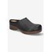 Wide Width Women's Motto Clog Mule by Bella Vita in Black Woven (Size 10 W)