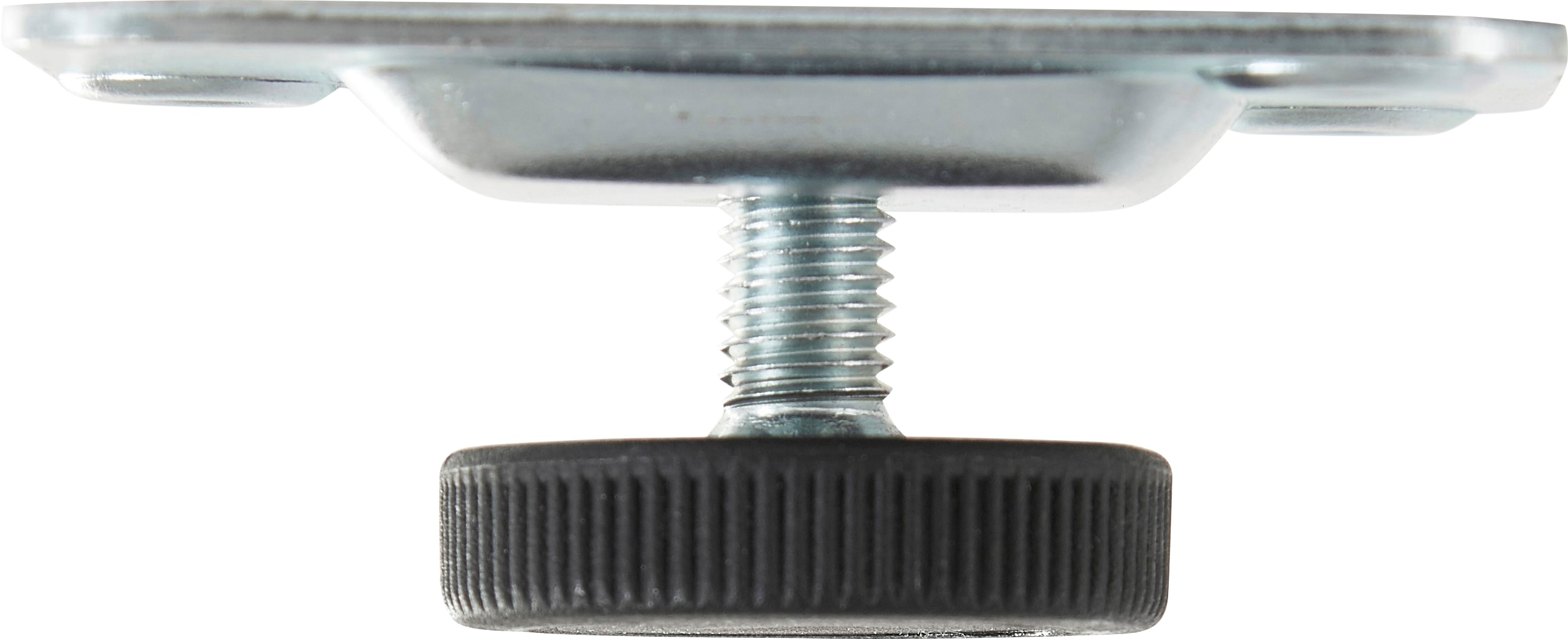 Möbelfuß HAMMEL FURNITURE "Mistral / Mistral Kubus, Stützfuß", grau (stahl), H:3cm Ø:2,8cm, Gummi, Metall, Möbelfüße, einstellbar, Höhe: 3 cm, für die Möbelserien von Hammel