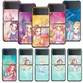 Coque de téléphone dessin animé Disney Blanche-Neige Aurore Princesse Samsung Galaxy Z Flip 4