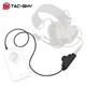 TAC-SKY Adaptateur DulPTT U94 V2 PTT Push to Talk Phone PTT Plug 3.5mm Compatible avec PELTOR COMTAC