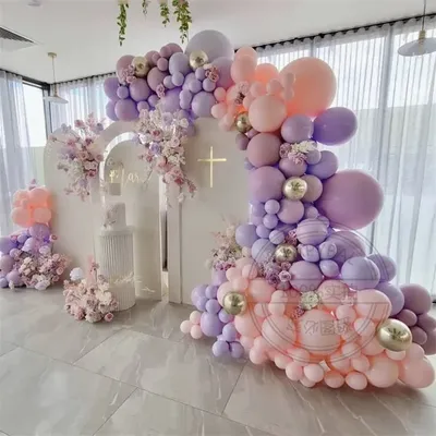 Kit de guirlande en arc de ballons romantiques violets 157 pièces pour décoration de fête