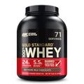Optimum Nutrition Gold Standard 100% Whey Muscle Building and Recovery Protein Powder With Naturally Occurring Glutamine and BCAA Amino Acids, Extreme Milk Chocolate Flavour, 71 Servings, 2.27 kg