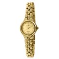 Peugeot Women's Petite Round Wrist Watch with Link Bracelet, Gold, Classic