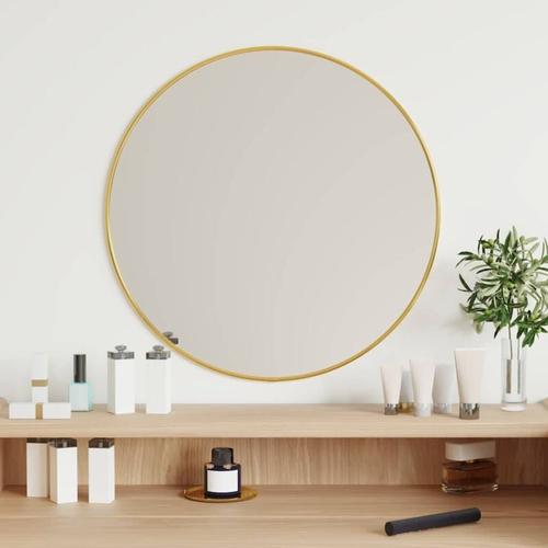 Vidaxl - Miroir mural Doré ø 50 cm Rond