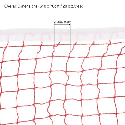 20x2.5ft Badminton Net Badminton Court Netting 0.98x0.98" Mesh w Box