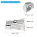 6Pcs Single Hole Pencil Sharpeners, Aluminum Manual Pencil Sharpener, Silver