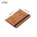 2Pcs PU Passport Holder Cover with Strap, RFID Blocking Travel Wallet - 15x11cm