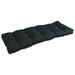 Solid Twill Tufted Indoor Bench Cushion (Multiple widths from 42 to 60 inch)