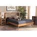 George Oliver Bothwick Walnut Finished Wood Platform Bed (Full) Wood/Wicker/Rattan in Brown | 58.1 H x 63.8 W x 77.4 D in | Wayfair