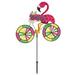 Evergreen 51 in. Flamingo Bicycle Wind Spinner
