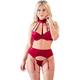 Cottelli LINGERIE Damen Cottelli Collection Bra Velvet BH Set, Rot, 80