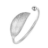 Silver Plated Leaves Charm Bracelet Cuff Bangle Party Bangle Wedding 7A7B R4P6