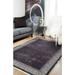 BESPOKY Modern Area Rug Home Decor Carpet Rectangle Room Carpets Purple Frame Rug Home Decorative Rugs for Living Room Aesthetic Rugs for Nursery Room Bedroom Rugs Podolsk