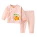 6 Piece Set Toddler Boy Suit Baby Boys Girls Cotton Sleepwear Animals Cartoon Blouse Tops Cute Pant Trousers Outfits Set Clothes 2PCS Color Two Piece Outfit
