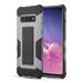 Samsung Galaxy S10 Phone Case Armor Rubberized Protective Hybrid TPU Inner Soft Case + Hard PC Outter Shell with Shock Absorption Anti Slippery Grip Case GRAY Cover for Samsung Galaxy S10 (6.1 inch)