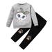 Gift Basket Baby Girl Girls Outfits Size 16 Toddler Kids Children Baby Girls Long Sleeve Cute Cartoon Animals Tops Blouse Leopard Print Pants Trousers Outfits Set 2PCS 3 Month Clothes Girl