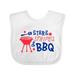 Inktastic Stars Stripes and BBQ- Fourth of July Cookout Boys or Girls Baby Bib