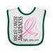 Inktastic Breast Cancer Awareness- Fight care cure Boys or Girls Baby Bib