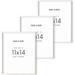 Haus and Hues 11x14 White Frames- Set of 3 11x14 Picture Frames White Gallery Wall Frame Set Wooden Picture Frames for 11x14 Prints White Picture Frames 11x14 Gallery Wall Frames (White Oak Frame)