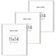 Haus and Hues 11x14 White Frames- Set of 3 11x14 Picture Frames White Gallery Wall Frame Set Wooden Picture Frames for 11x14 Prints White Picture Frames 11x14 Gallery Wall Frames (White Oak Frame)