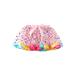 Frobukio Kids Little Girls Skirt High Waist A-Line Skirt Ruffle Star Dot Print Casual Party Skirt Mesh Half Dress Pink 5-8 Years