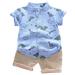 Baby Tops+Pants Dinosaur T-shirt Outfits Toddler Cartoon Set Kids Boys Boys Outfits&Set For 12-18 Months