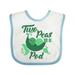 Inktastic Two Peas in a Pod with Faces Boys or Girls Baby Bib