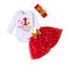 Trendy Clothes for Teen Girls Easter Outfit 4t Princess Skirts Set Day Headbands Valentine s Girls Romper Baby Tulle Girls Outfits&Set 6 Easter Outfit