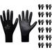 i9 Essentialsâ„¢ 12 Pairs PU-Coated Safety Work Gloves large Ultra-Light PU Coated Polyurethane Construction Gloves-Working Gloves for Men with Knit Wrist Cuffs for Precision Work - Large