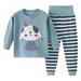 Baby 3 Piece Outfit Boy Baby Boy 3month Clothes Toddler Girls Boys Baby Soft Pajamas Toddler Cartoon Prints Hight Waist Long Sleeve Kid Sleepwear Sets Toddler Boy Winter