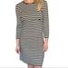 Kate Spade Dresses | Kate Spade Black White Striped Preppy Keyhole Coastal Dress - Size 6 | Color: Black/White | Size: 6