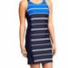 Athleta Swim | Athleta Caspian Blue Stripe Colorblock Swim Dress | Color: Blue | Size: Xs