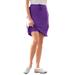 Plus Size Women's Sport Knit Skort by Woman Within in Purple Orchid (Size L)