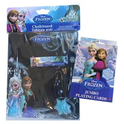 Disney Toys | Disney Frozen Chalkboard & Jumbo Playing Cards Toy Lot Of 2 | Color: Black/Purple | Size: Os