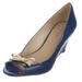 Kate Spade Shoes | Kate Spade Royal Blue Patent Peep Toe Wedge Pump Sz 9.5m | Color: Blue | Size: 9.5